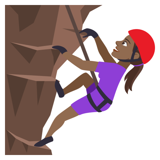 Woman Climbing: Medium-Dark Skin Tone, the previous design