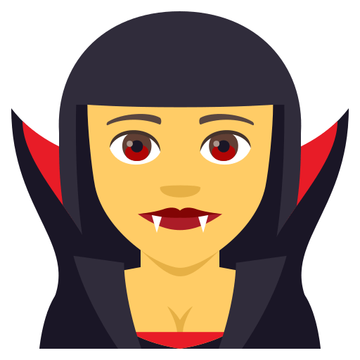 Vampire as drawn by JoyPixels in 4.0