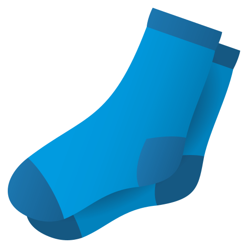 Socks as drawn by JoyPixels in 4.0