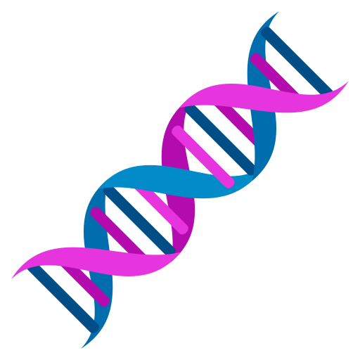 Dna as drawn by JoyPixels in 4.0