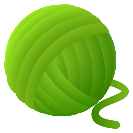 Yarn as drawn by JoyPixels in 4.0