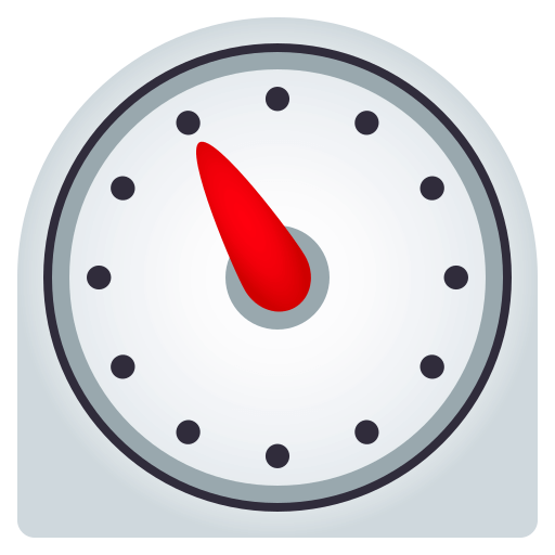 Timer Clock as drawn by JoyPixels in 4.0