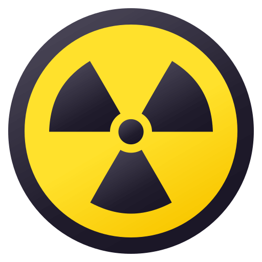 Radioactive as drawn by JoyPixels in 4.0