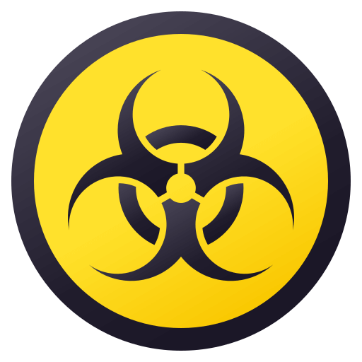 Biohazard as drawn by JoyPixels in 4.0