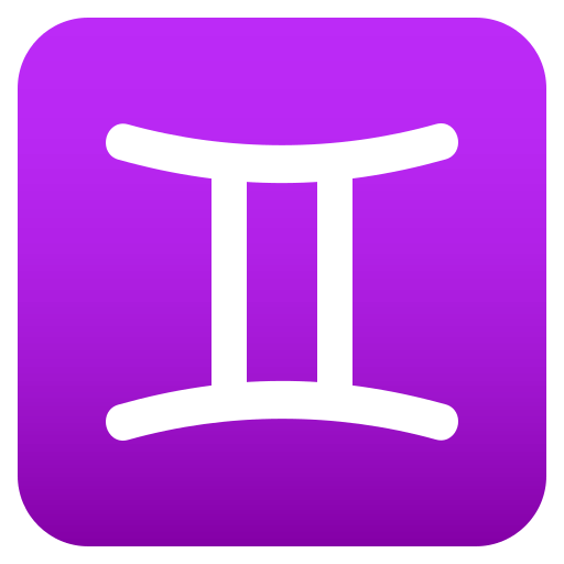 Gemini as drawn by JoyPixels in 4.0