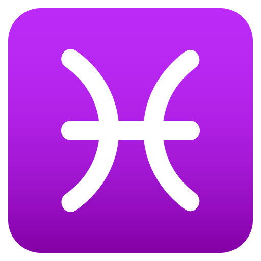 Pisces as drawn by JoyPixels in 4.0