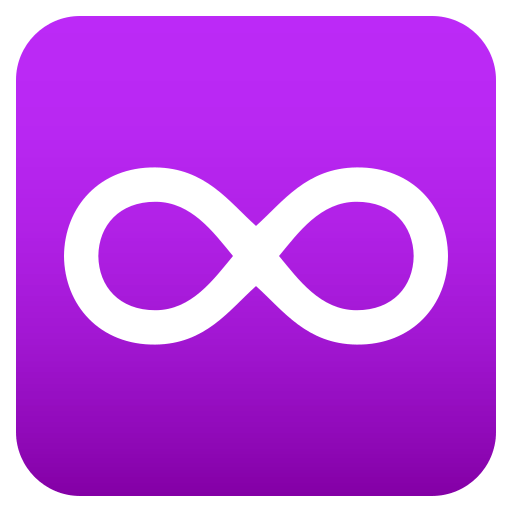 Infinity as drawn by JoyPixels in 4.0