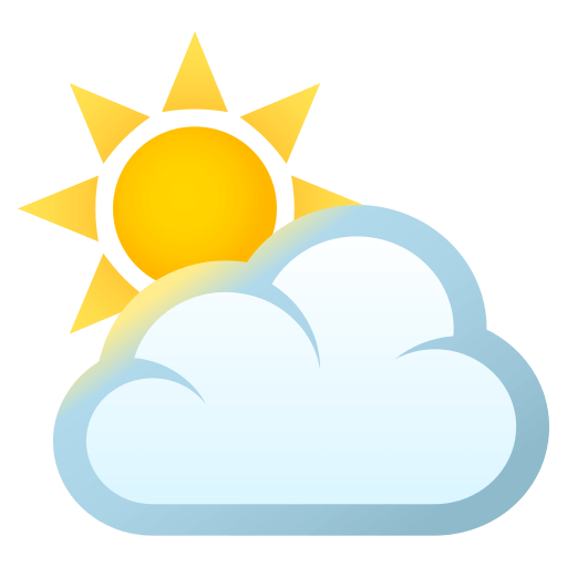 Sonne Hinter Wolke as drawn by JoyPixels in 4.0