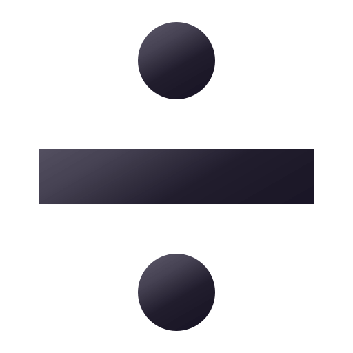 Divide as drawn by JoyPixels in 4.0