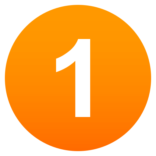 Digit One as drawn by JoyPixels in 4.0