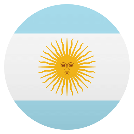 Flag: Argentina as drawn by JoyPixels in 4.5
