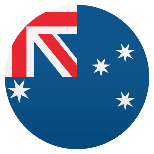 Flag: Australia as drawn by JoyPixels in 4.5