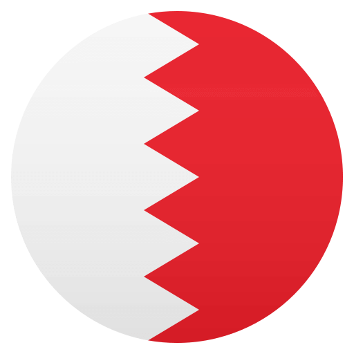 Flag: Bahrain as drawn by JoyPixels in 4.5