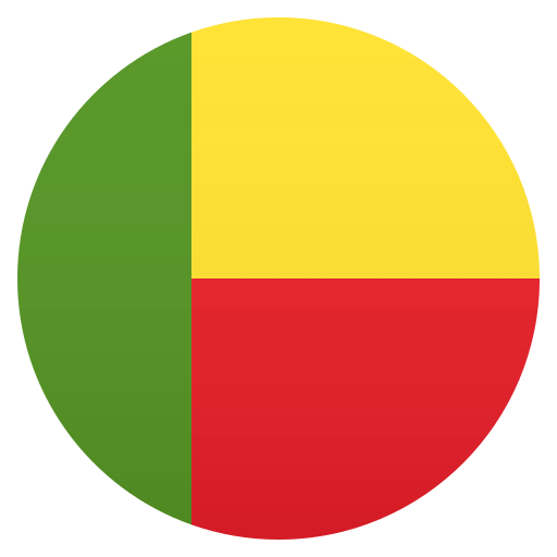 Flag: Benin as drawn by JoyPixels in 4.5