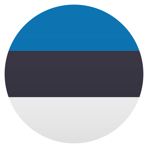 Flag: Estonia as drawn by JoyPixels in 4.5