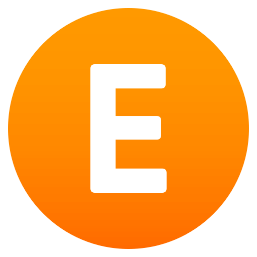 Regional Indicator Symbol Letter E as drawn by JoyPixels in 4.5