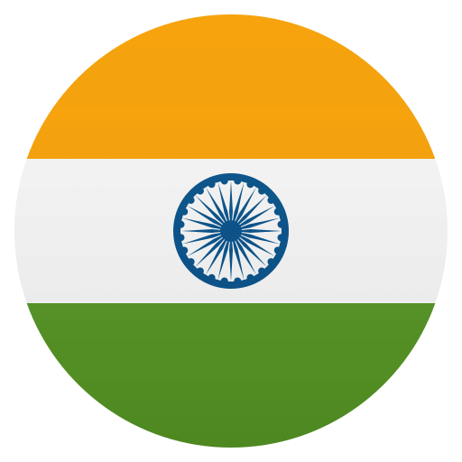 Bandiera: India as drawn by JoyPixels in 4.5