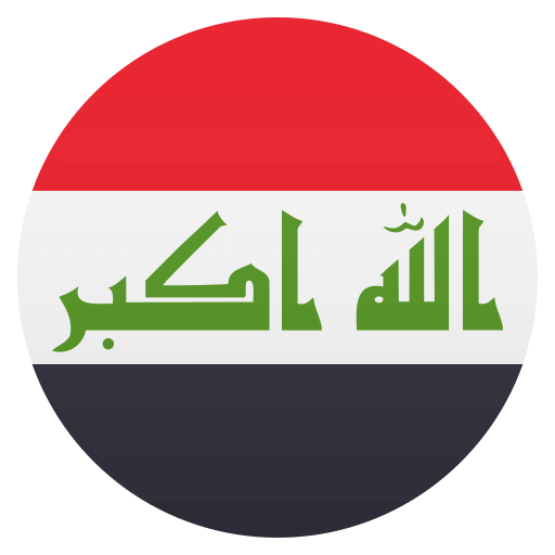 Flag: Iraq as drawn by JoyPixels in 4.5
