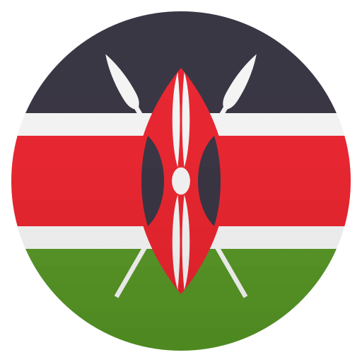 Flag: Kenya as drawn by JoyPixels in 4.5