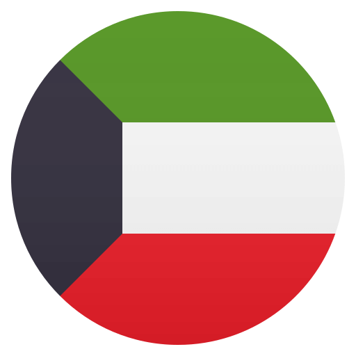 Flag: Kuwait as drawn by JoyPixels in 4.5