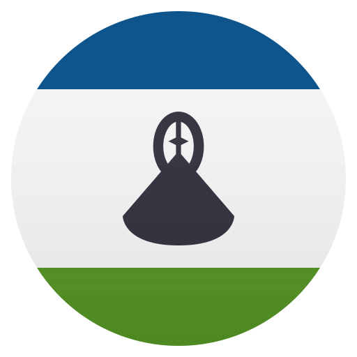 Flag: Lesotho as drawn by JoyPixels in 4.5