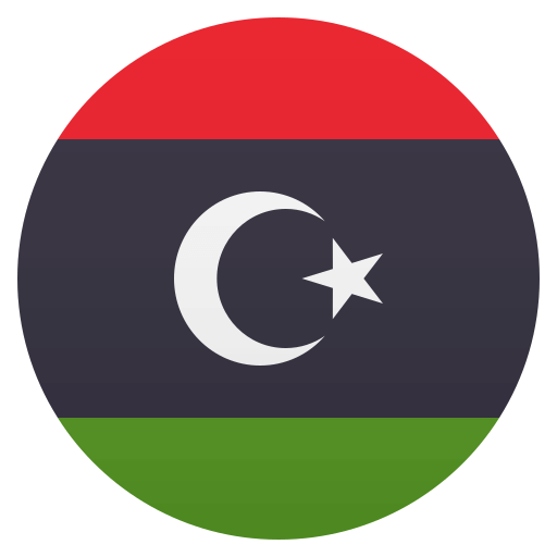 Flag: Libya as drawn by JoyPixels in 4.5