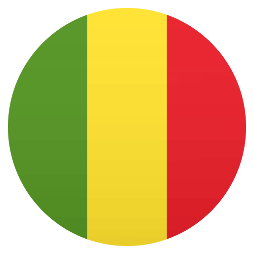 Flag: Mali as drawn by JoyPixels in 4.5