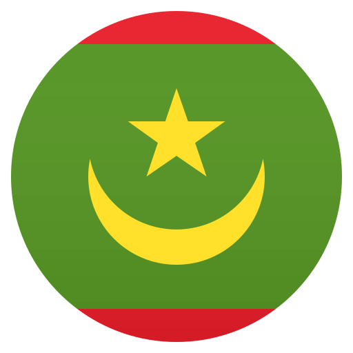 Flag: Mauritania as drawn by JoyPixels in 4.5