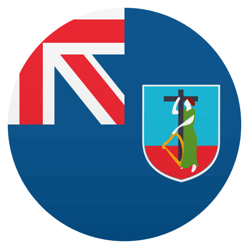 Flag: Montserrat as drawn by JoyPixels in 4.5