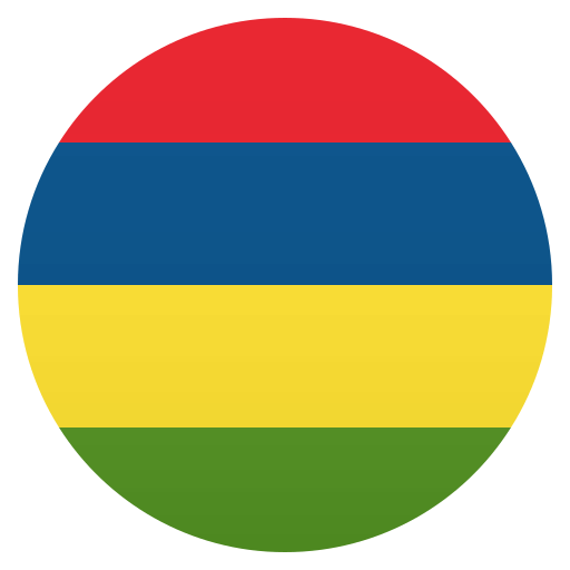 Flag: Mauritius as drawn by JoyPixels in 4.5