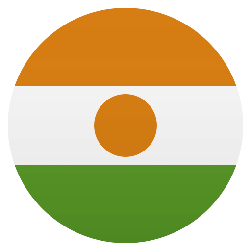 Flag: Niger as drawn by JoyPixels in 4.5