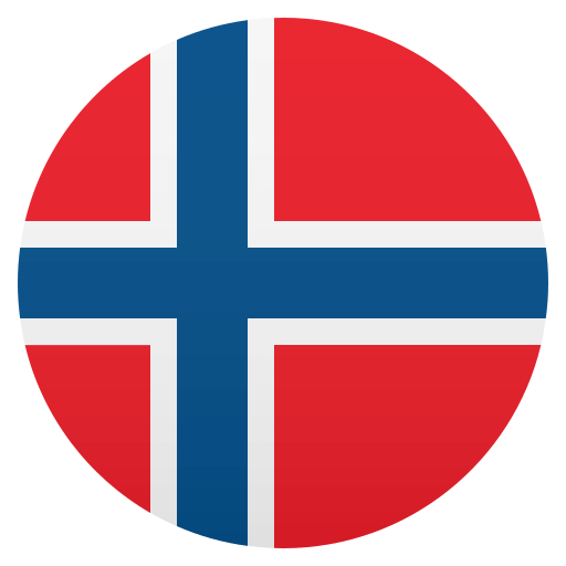 Flag: Norway as drawn by JoyPixels in 4.5