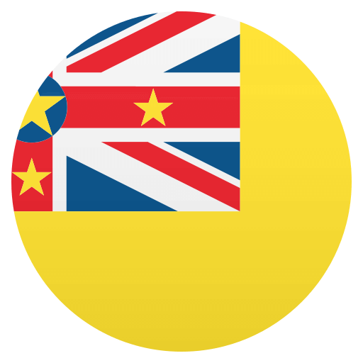 Flag: Niue as drawn by JoyPixels in 4.5