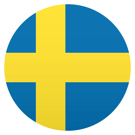 Flag: Sweden as drawn by JoyPixels in 4.5