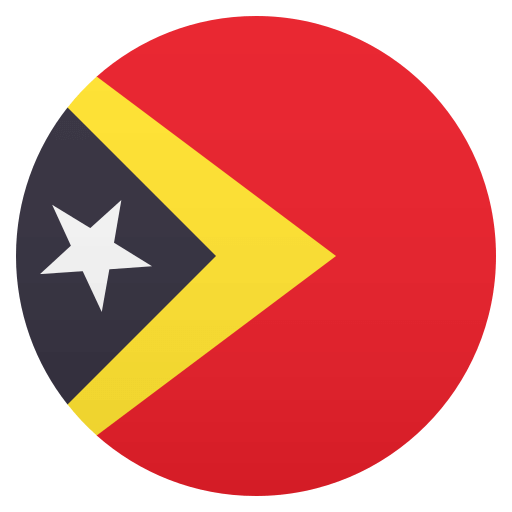 Flag: Timor-Leste as drawn by JoyPixels in 4.5