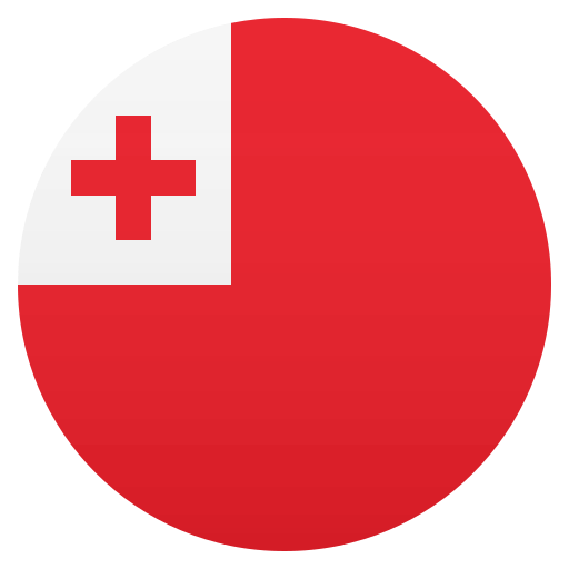 Drapeau : Tonga as drawn by JoyPixels in 4.5
