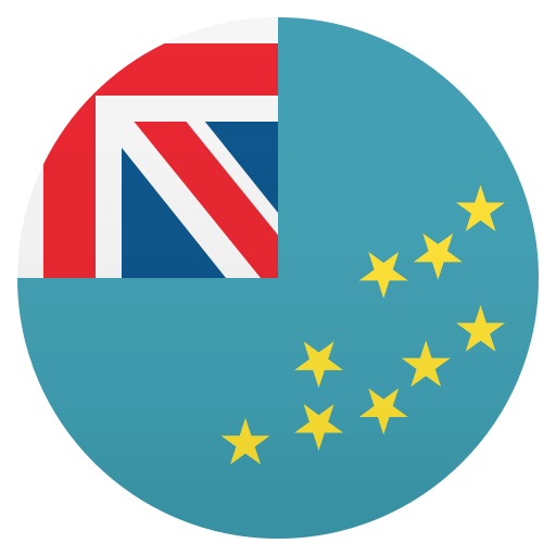 Flag: Tuvalu as drawn by JoyPixels in 4.5