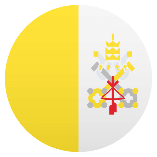 Flag: Vatican City as drawn by JoyPixels in 4.5
