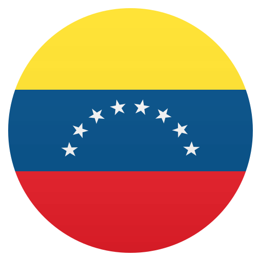 Flag: Venezuela as drawn by JoyPixels in 4.5