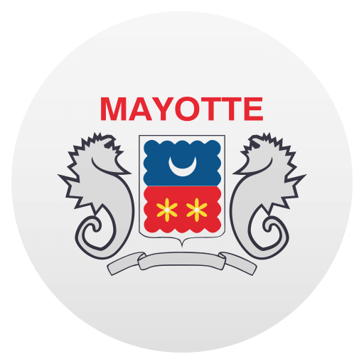 Flag: Mayotte as drawn by JoyPixels in 4.5