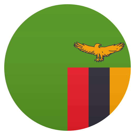 Flag: Zambia as drawn by JoyPixels in 4.5
