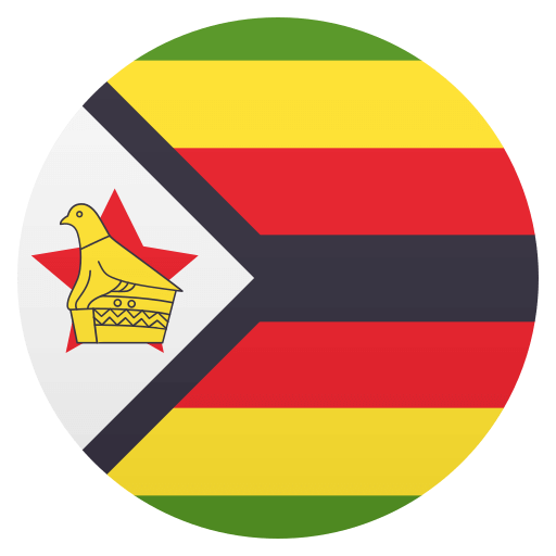 Flag: Zimbabwe as drawn by JoyPixels in 4.5