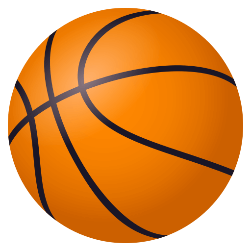 Basketball as drawn by JoyPixels in 4.5