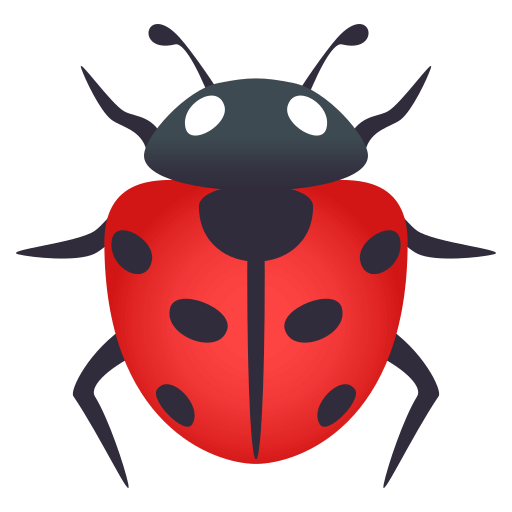 Lady Beetle as drawn by JoyPixels in 4.5