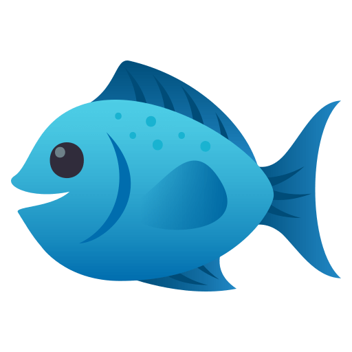 Fish as drawn by JoyPixels in 4.5