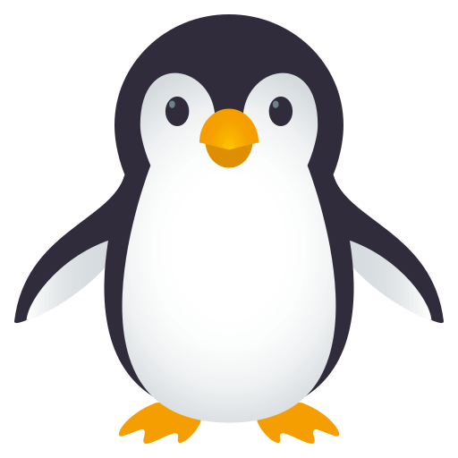 Penguin as drawn by JoyPixels in 4.5