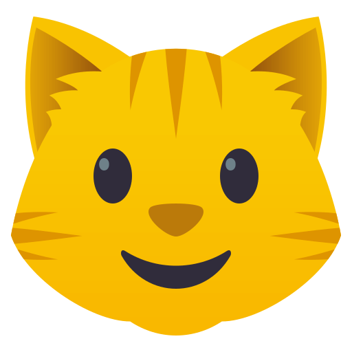 Cat Face as drawn by JoyPixels in 4.5