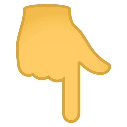 Backhand Index Pointing Down, the previous design