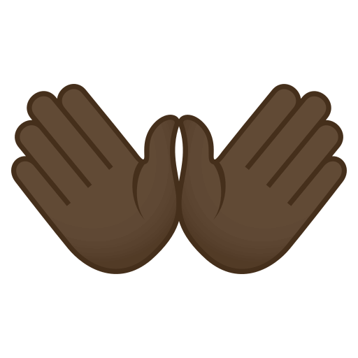 Open Hands: Dark Skin Tone, the design in this release