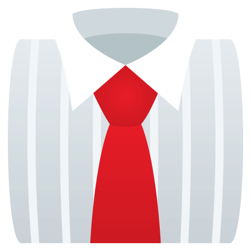 Necktie as drawn by JoyPixels in 4.5